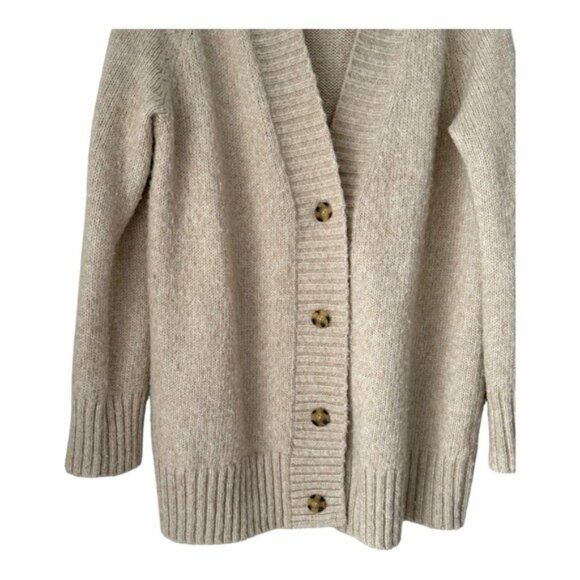 GAP Women's Cream Cardigan Wool Blend Sweater - Picture 3 of 6